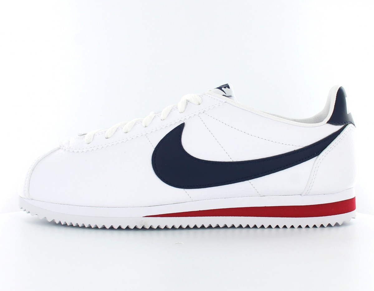 Nike Cortez classic leather White/Midnight Navy-gym Red