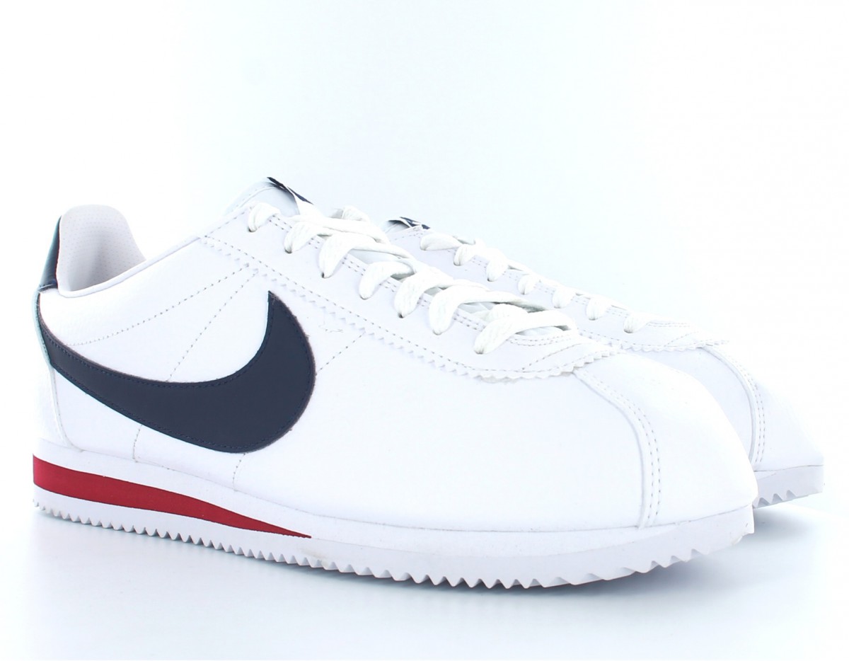 Nike Cortez classic leather White/Midnight Navy-gym Red