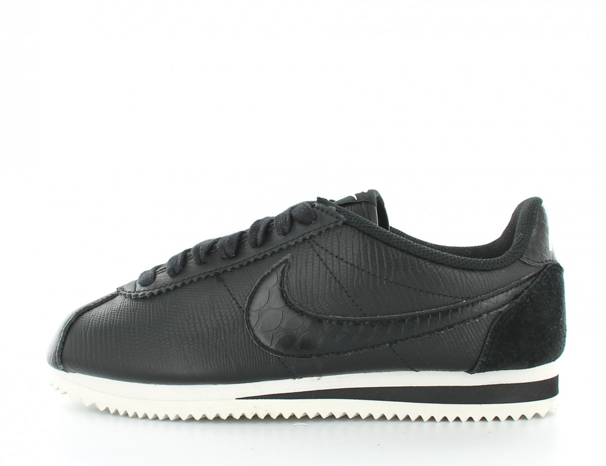 Nike Cortez Leather Premium Black-Black Ivory