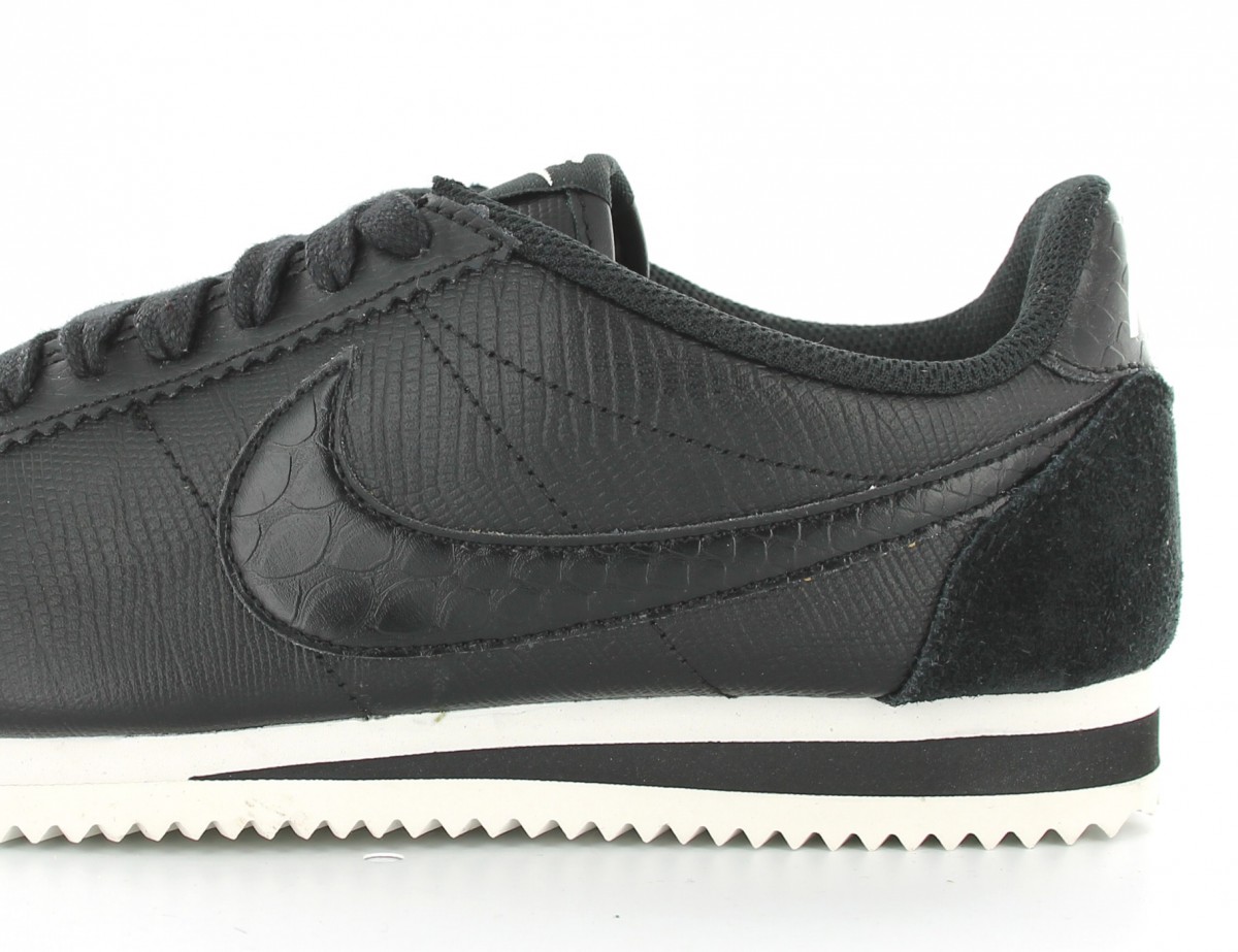 Nike Cortez Leather Premium Black-Black Ivory