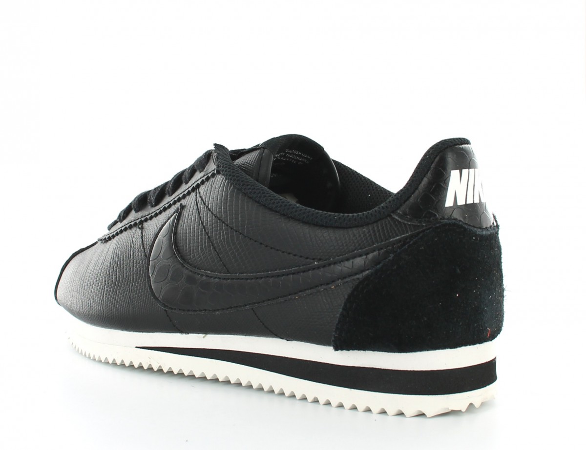 Nike Cortez Leather Premium Black-Black Ivory