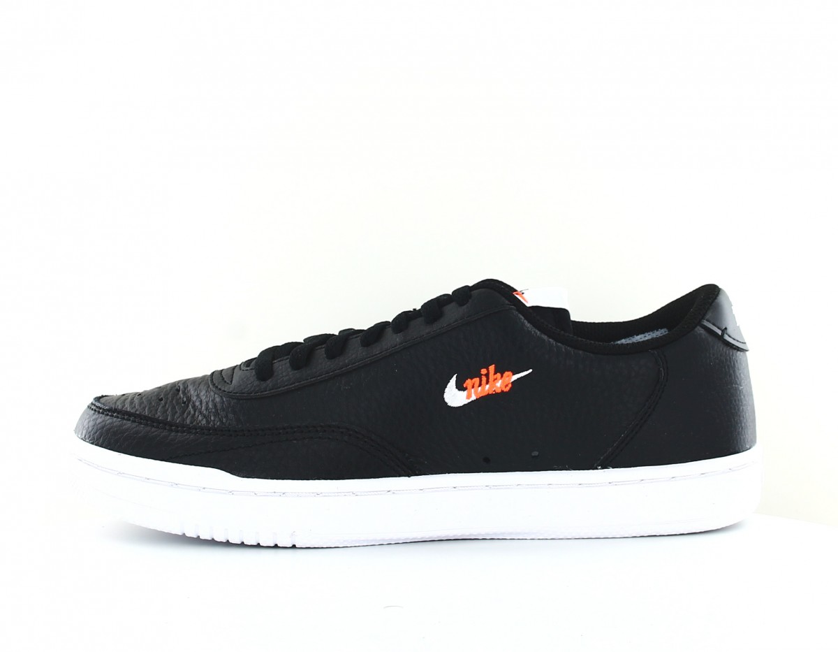 Nike Court vintage premium noir blanc orange