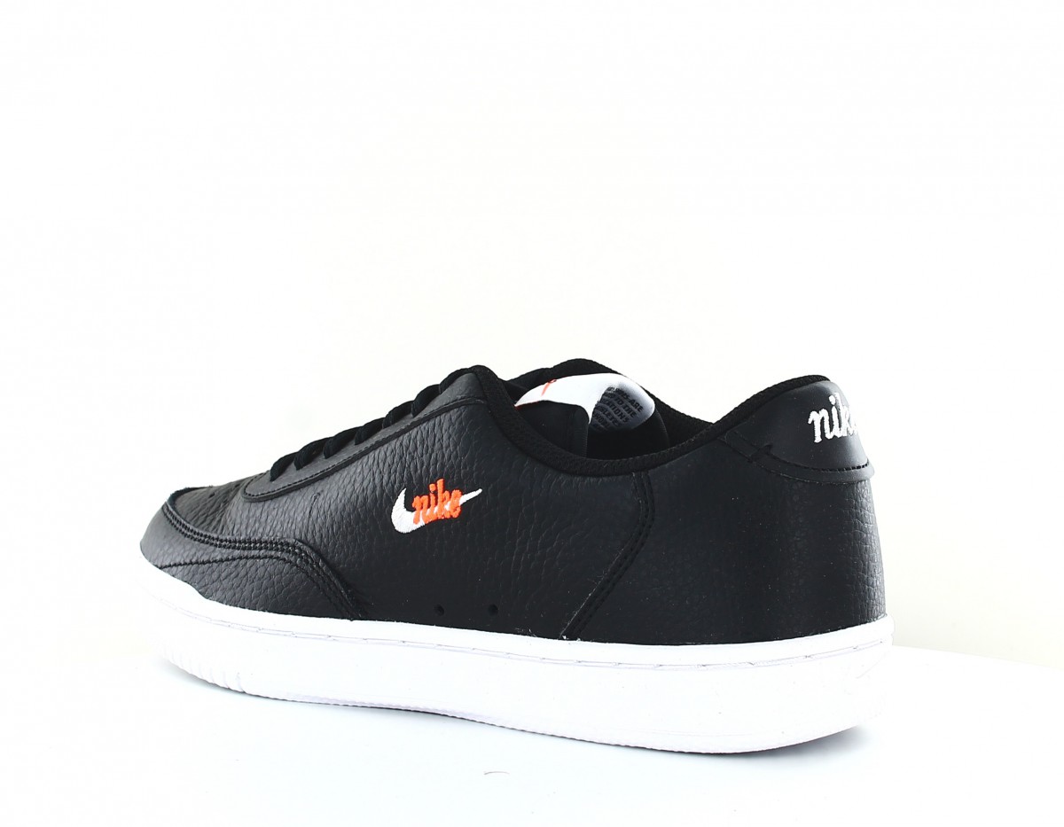 Nike Court vintage premium noir blanc orange