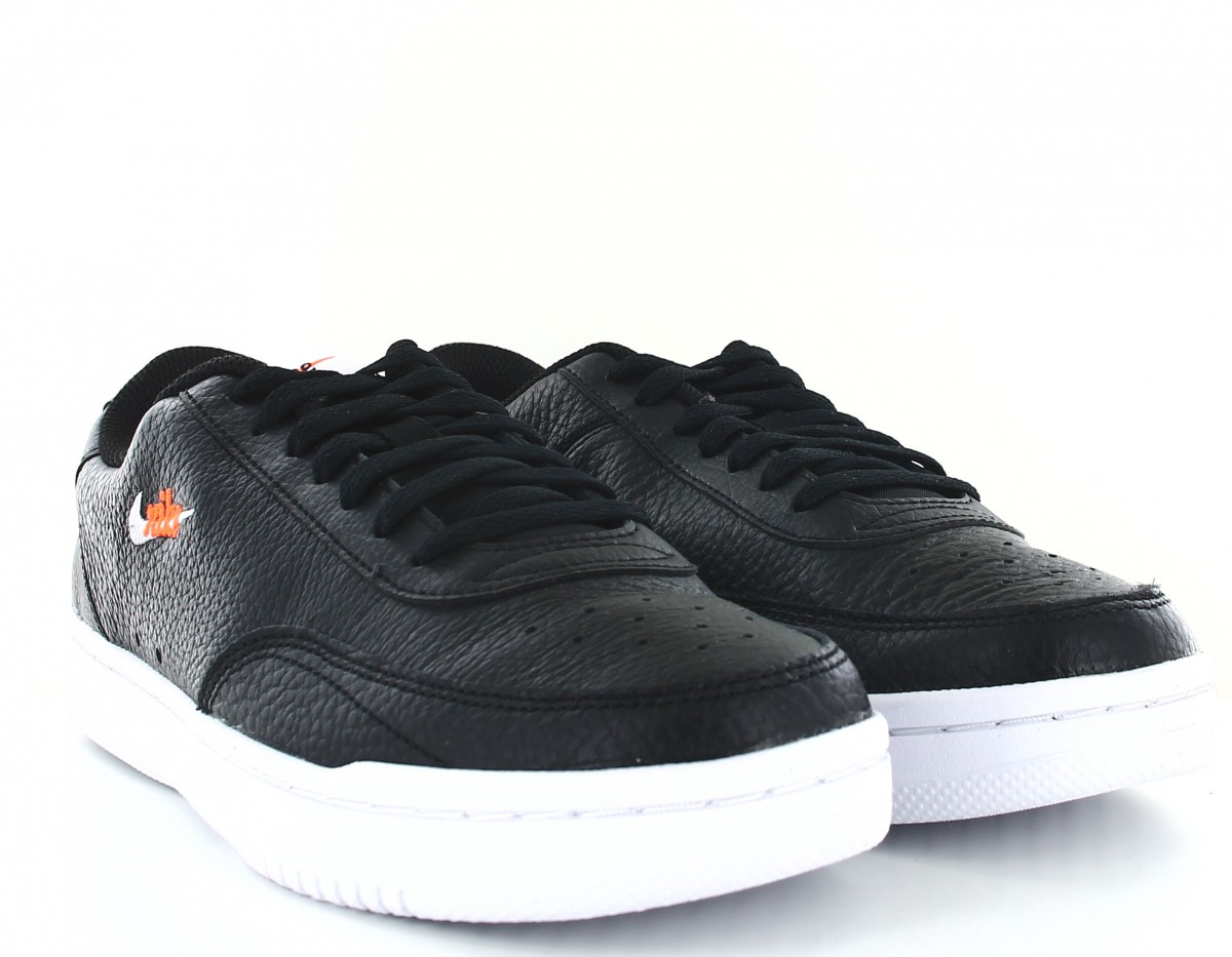 Nike Court vintage premium noir blanc orange