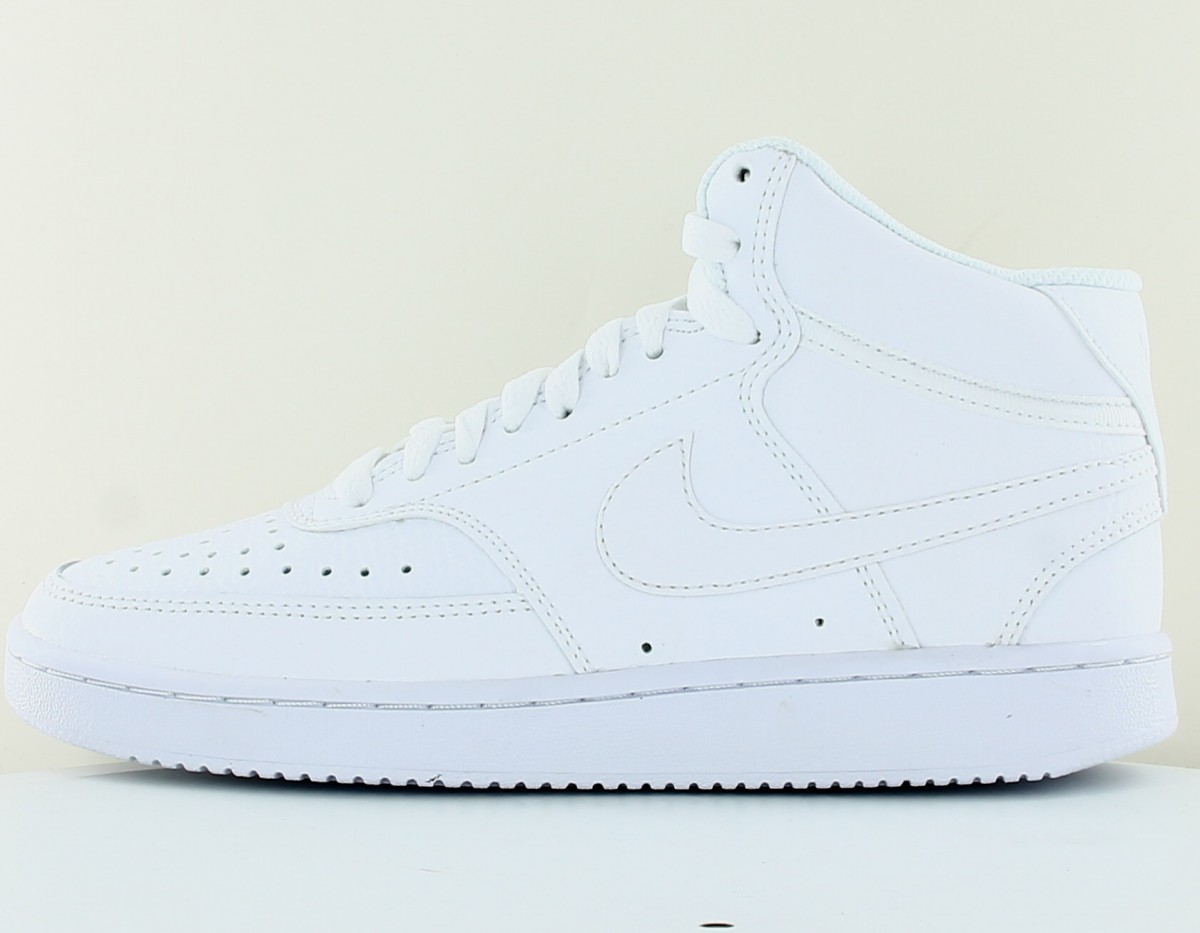 Nike Court vision mid blanc blanc