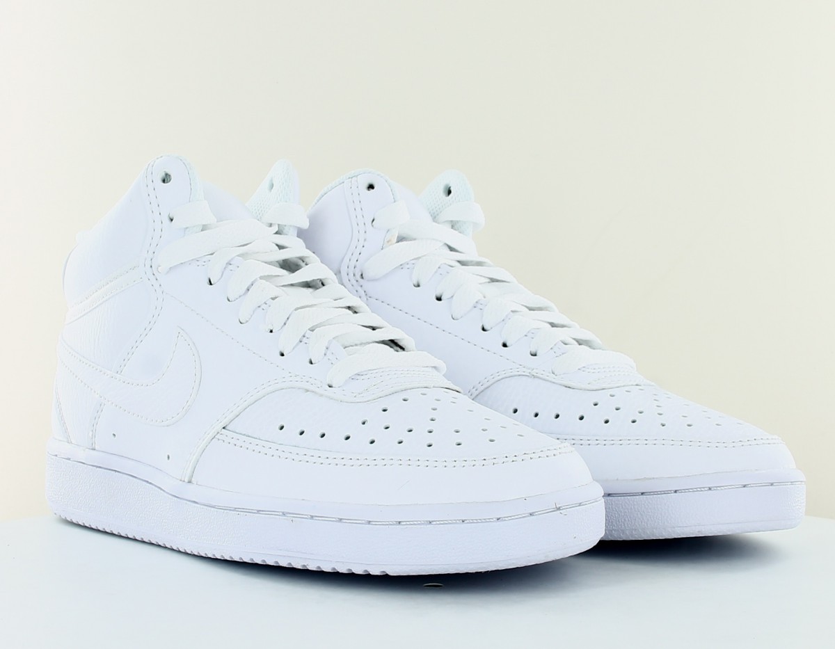 Nike Court vision mid blanc blanc