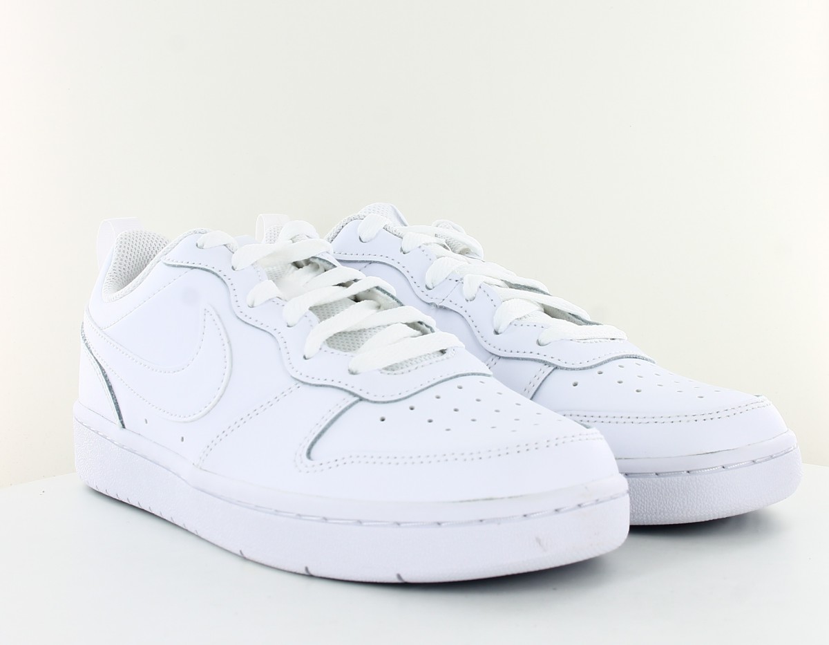Nike Court borough low 2 gs blanc blanc