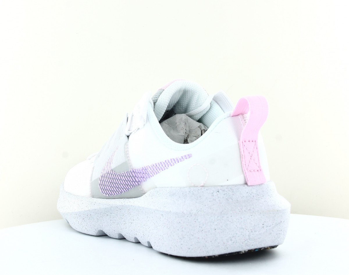 Nike Crater impact gs blanc mauve rose