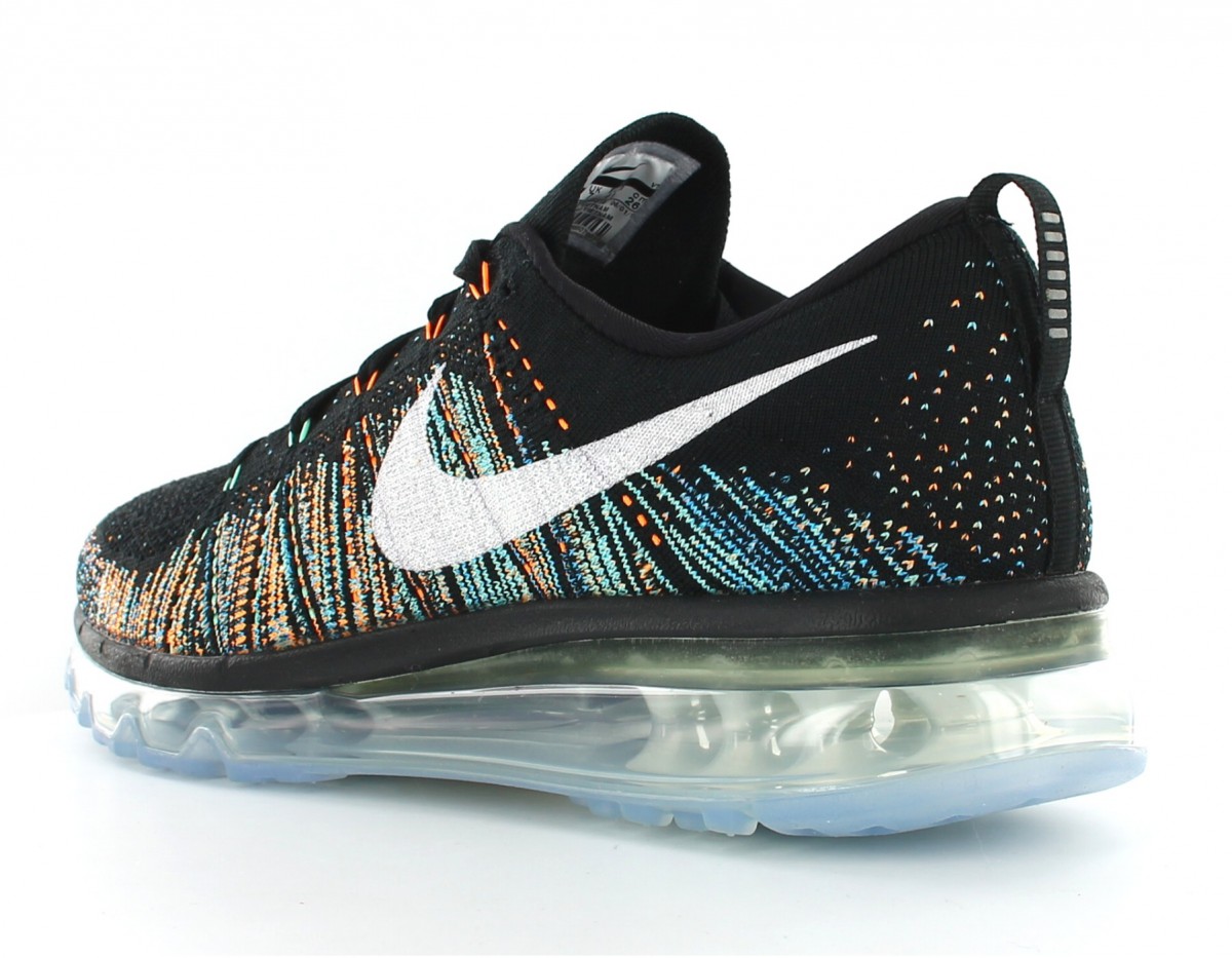 Nike Flyknit Max Black/Summit-white-Blue Glow Green