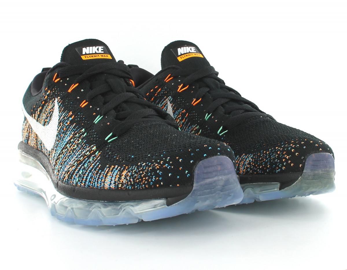 Nike Flyknit Max Black/Summit-white-Blue Glow Green