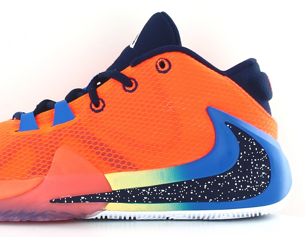 Nike Freak 1 gs orange fluo bleu marine multicolor