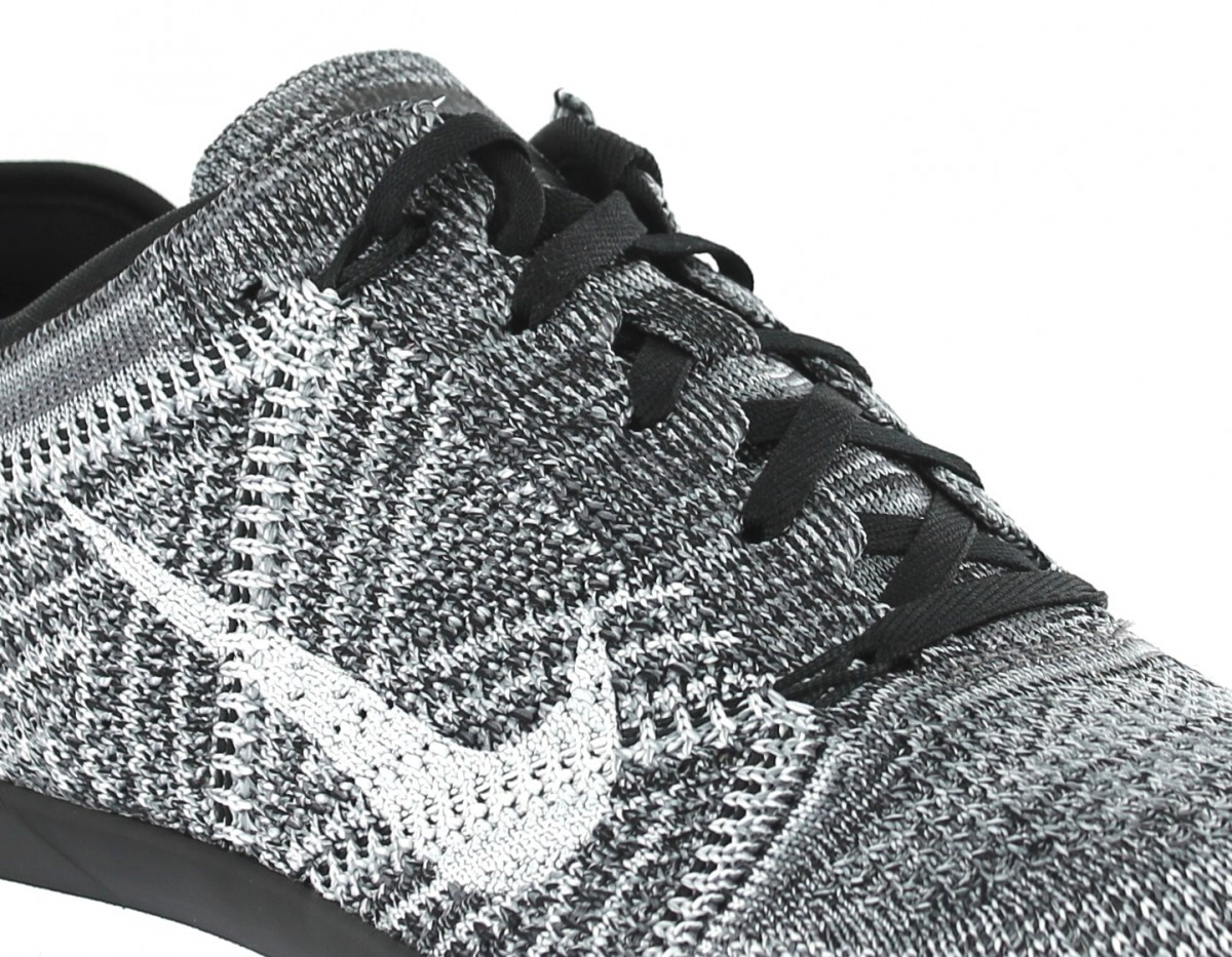 Nike free tr flyknit femme NOIR/GRIS/BLANC