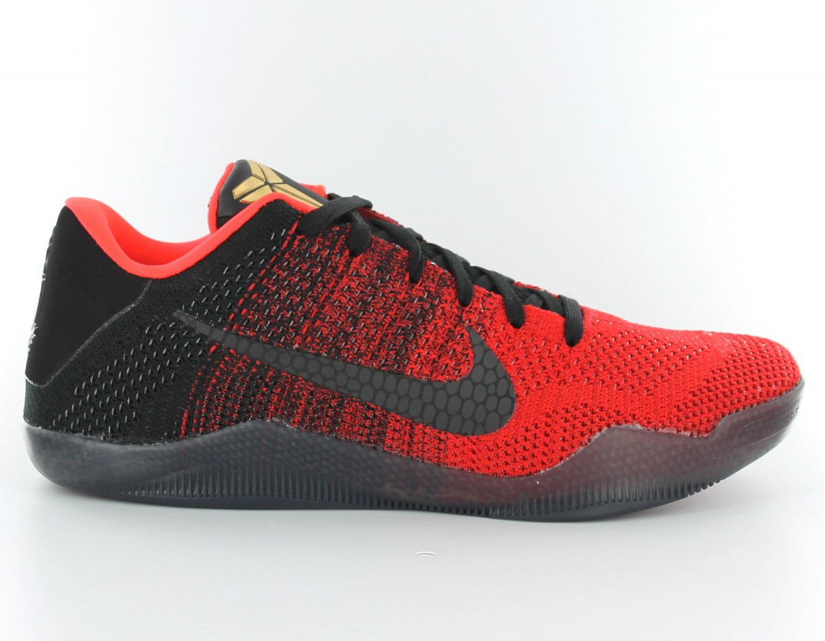 Nike Kobe 11 elite low achilles heel ROUGE/NOIR