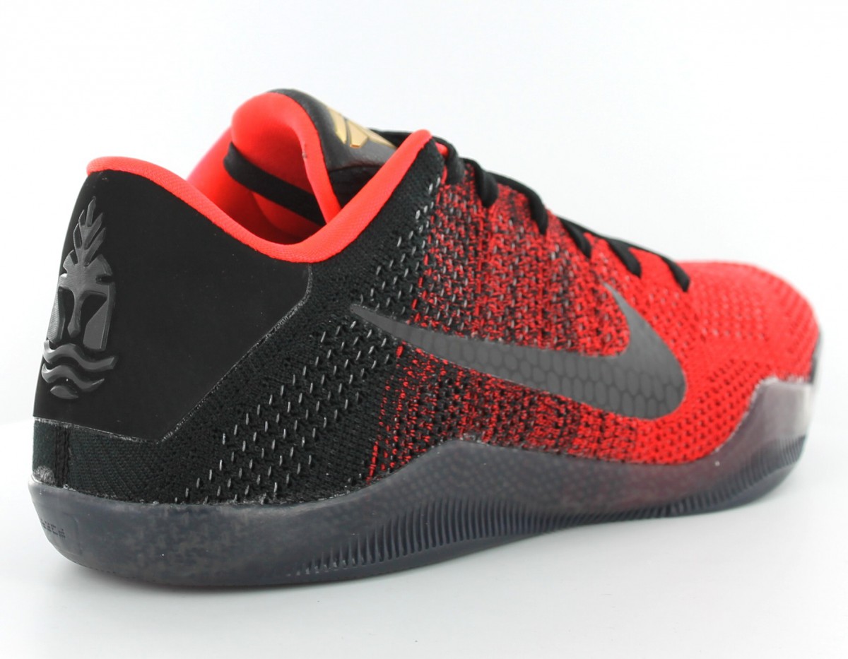 Nike Kobe 11 elite low achilles heel ROUGE/NOIR