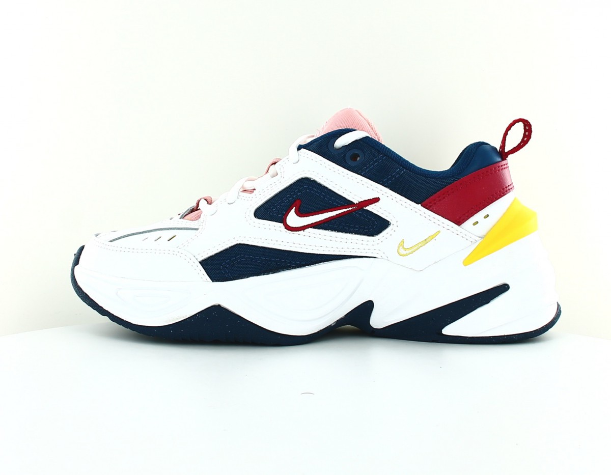 Nike M2K tekno femme blanc rouge bleu multicolor