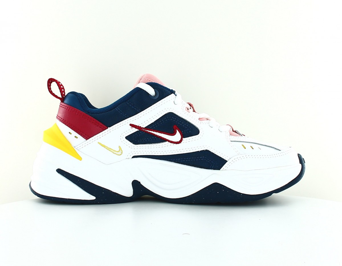 Nike M2K tekno femme blanc rouge bleu multicolor