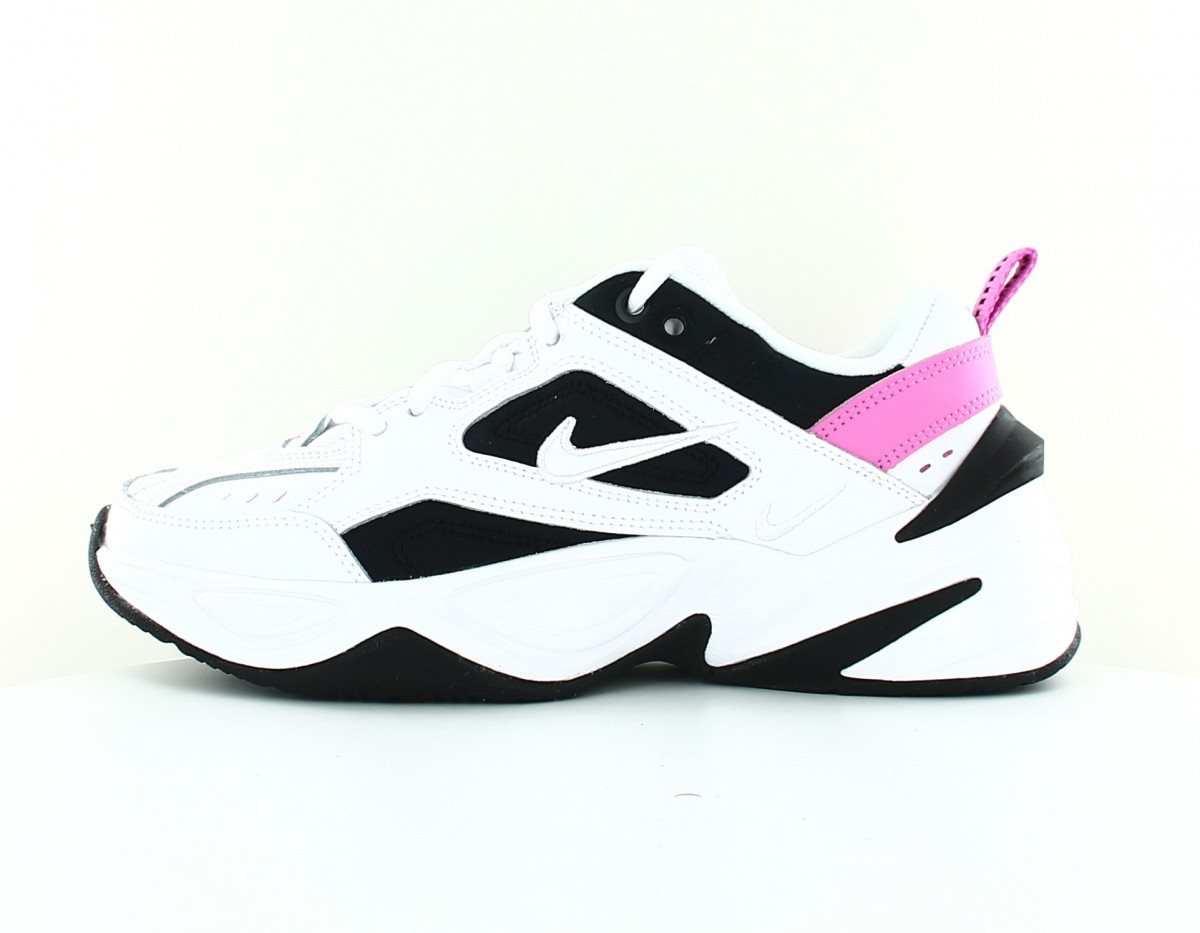 Nike M2K tekno femme blanc noir rose