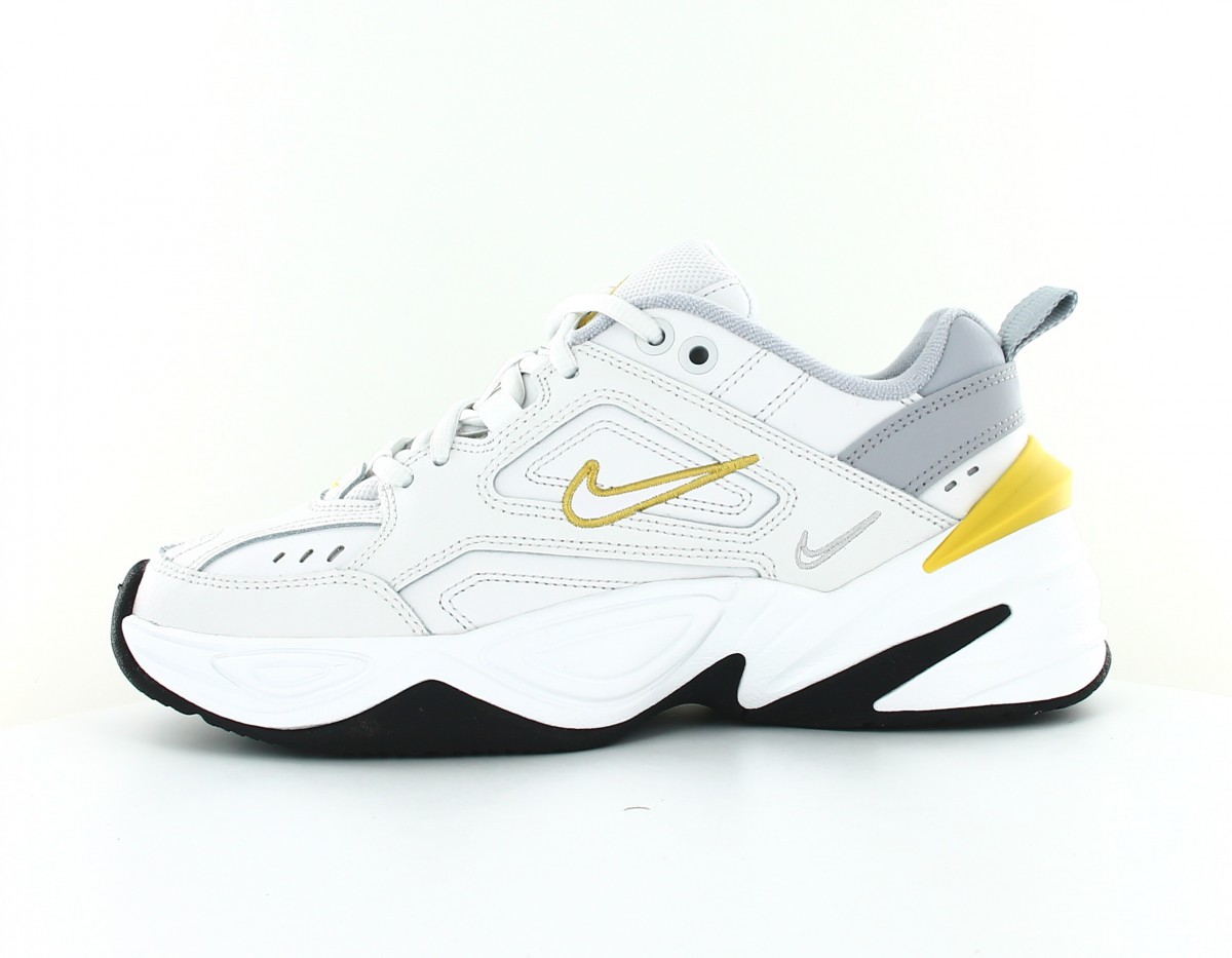 Nike M2K tekno femme blanc jaune gris noir