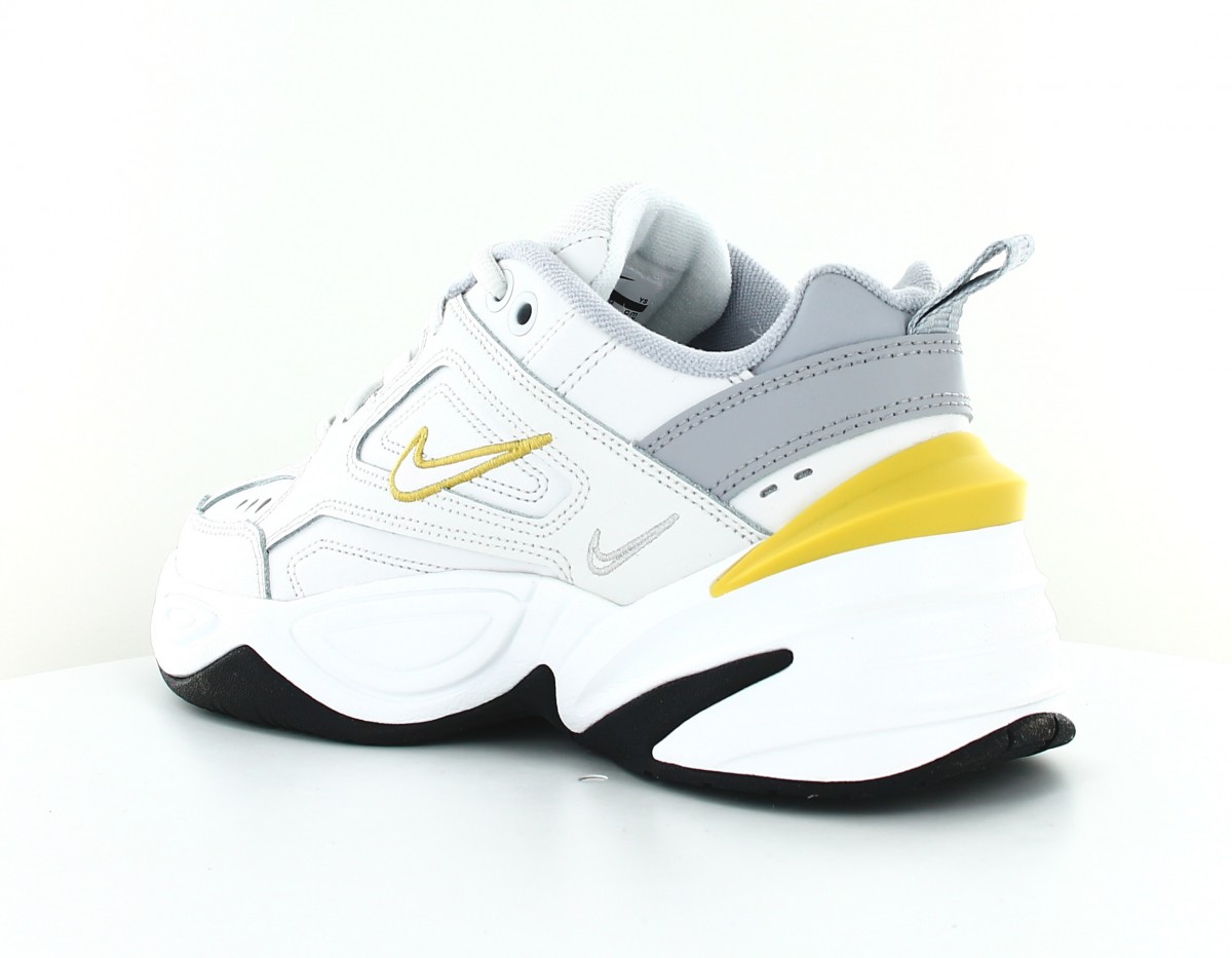 Nike M2K tekno femme blanc jaune gris noir