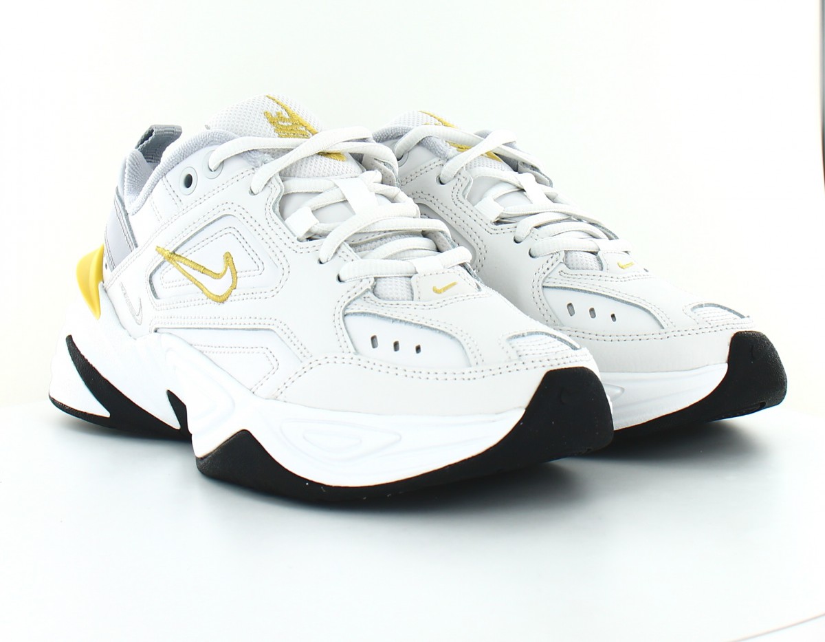 Nike M2K tekno femme blanc jaune gris noir