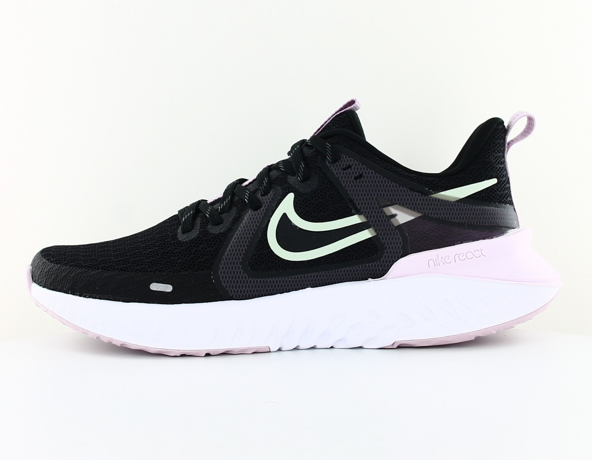 Nike React legend 2 noir blanc rose