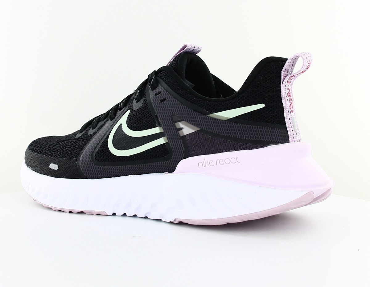 Nike React legend 2 noir blanc rose