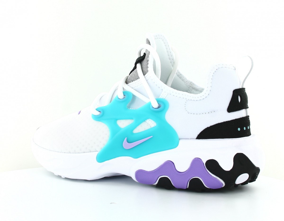 Nike React presto blanc bleu ciel noir violet