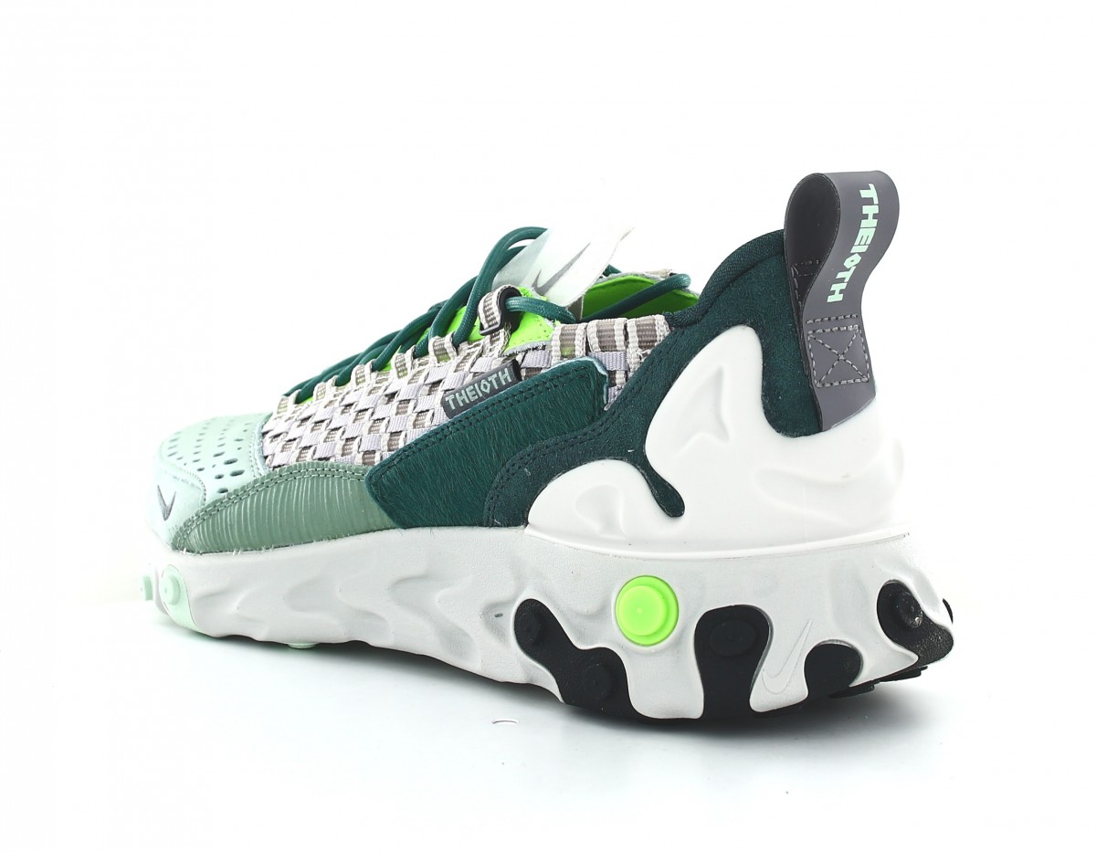 Nike React sertu gris vert vert fluo