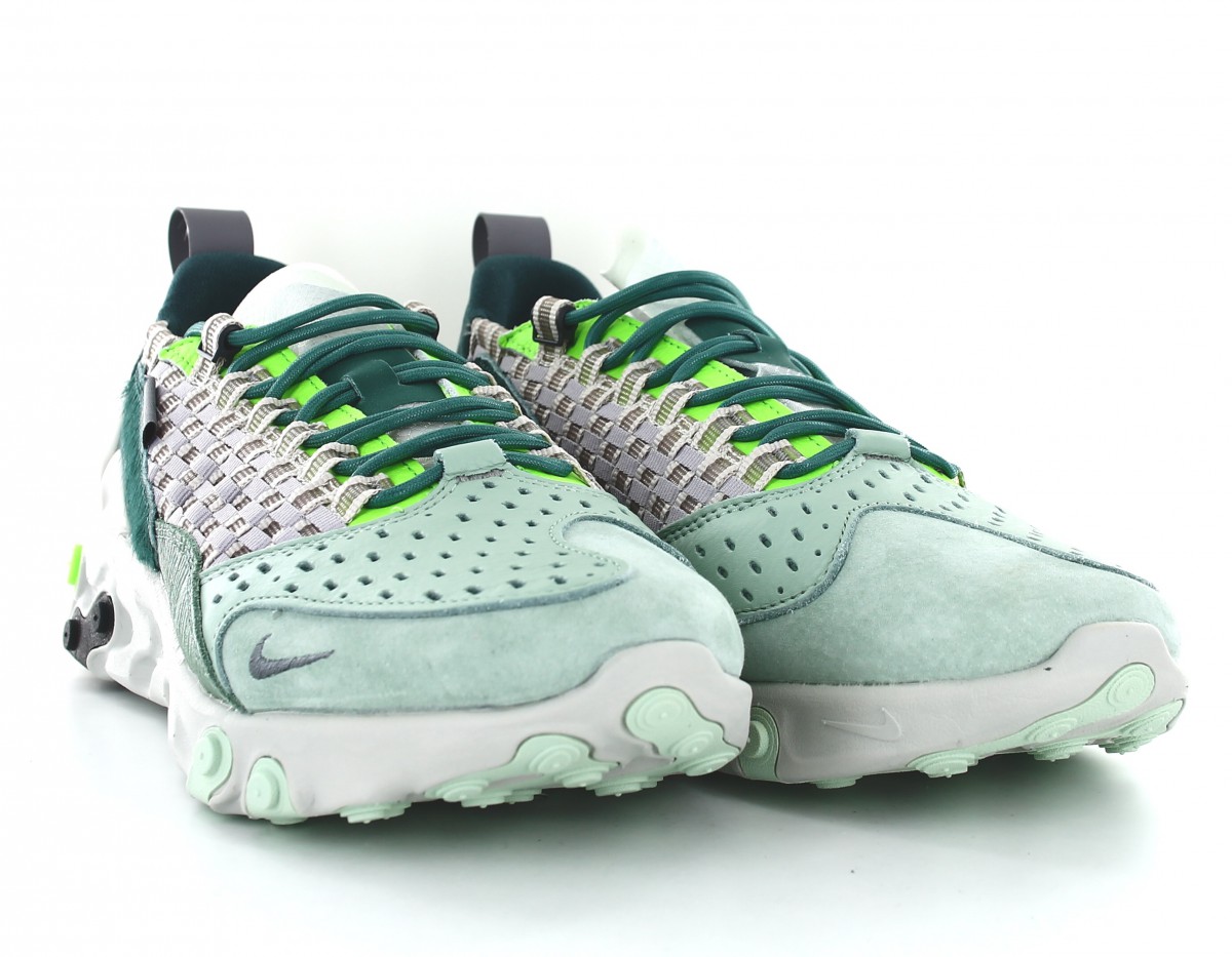 Nike React sertu gris vert vert fluo