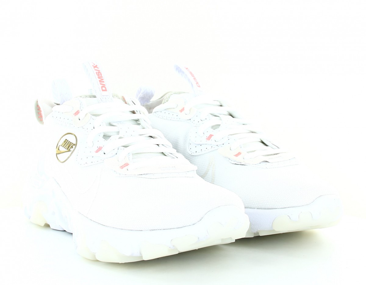 Nike React vision blanc beige or rose