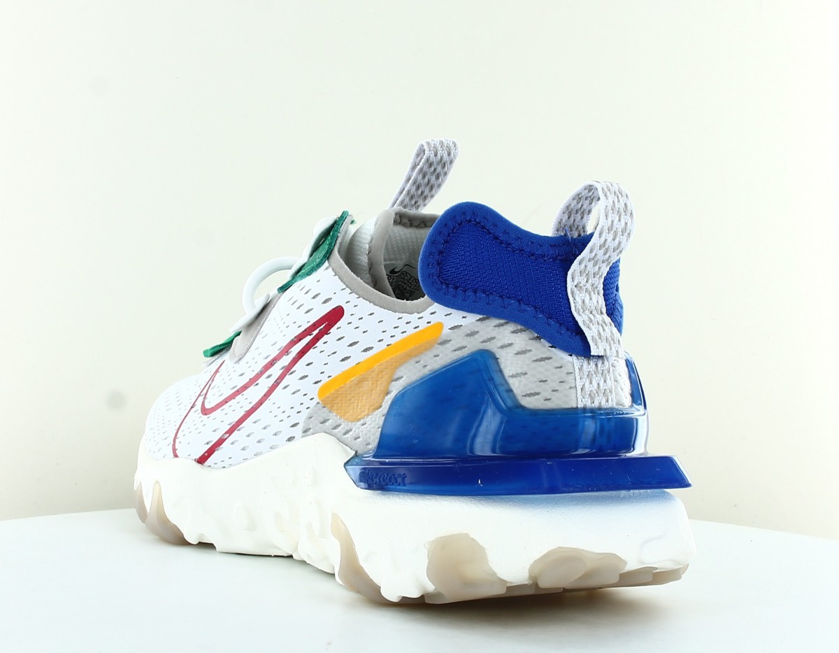 Nike React vision blanc rouge multicolor