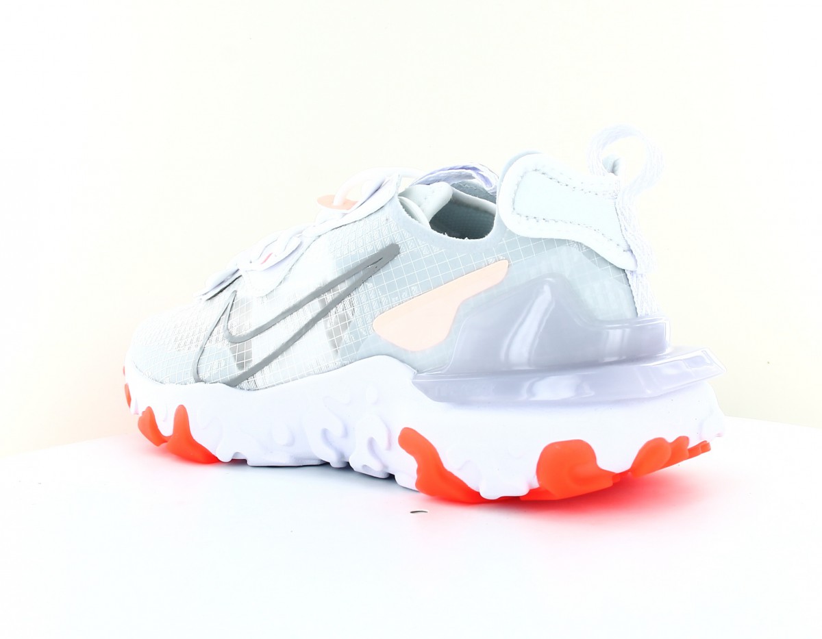 beige & orange react vision sneakers