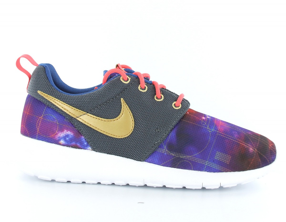 Nike rosherun print gs galaxy GALAXY/OR