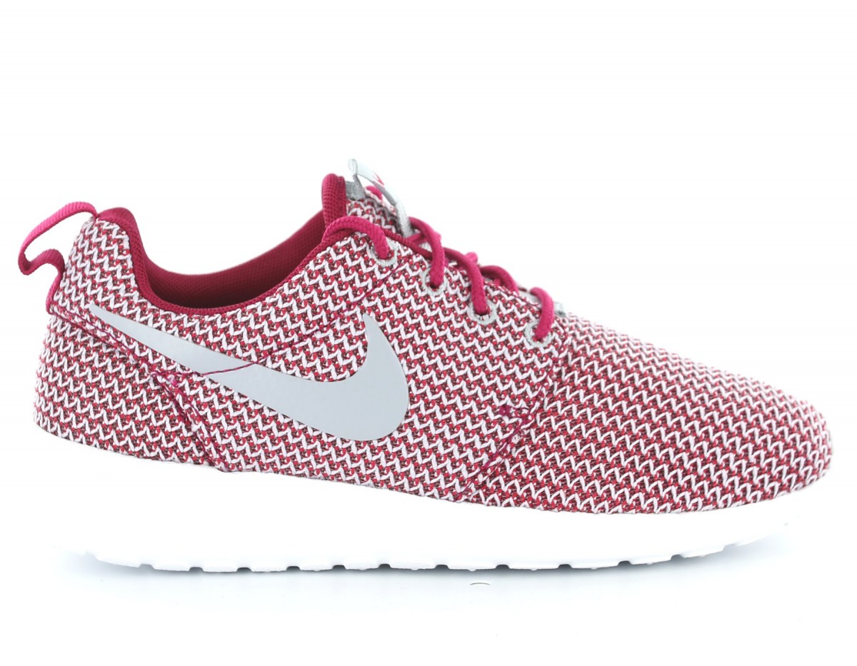 nike roshe run femme rouge et gris