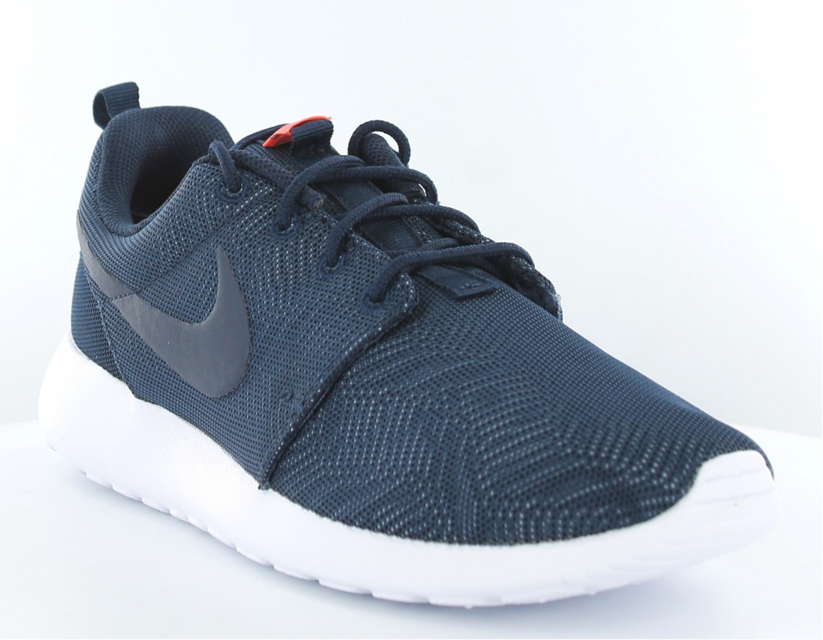 Nike rosherun moire femme BLEU/BLEU