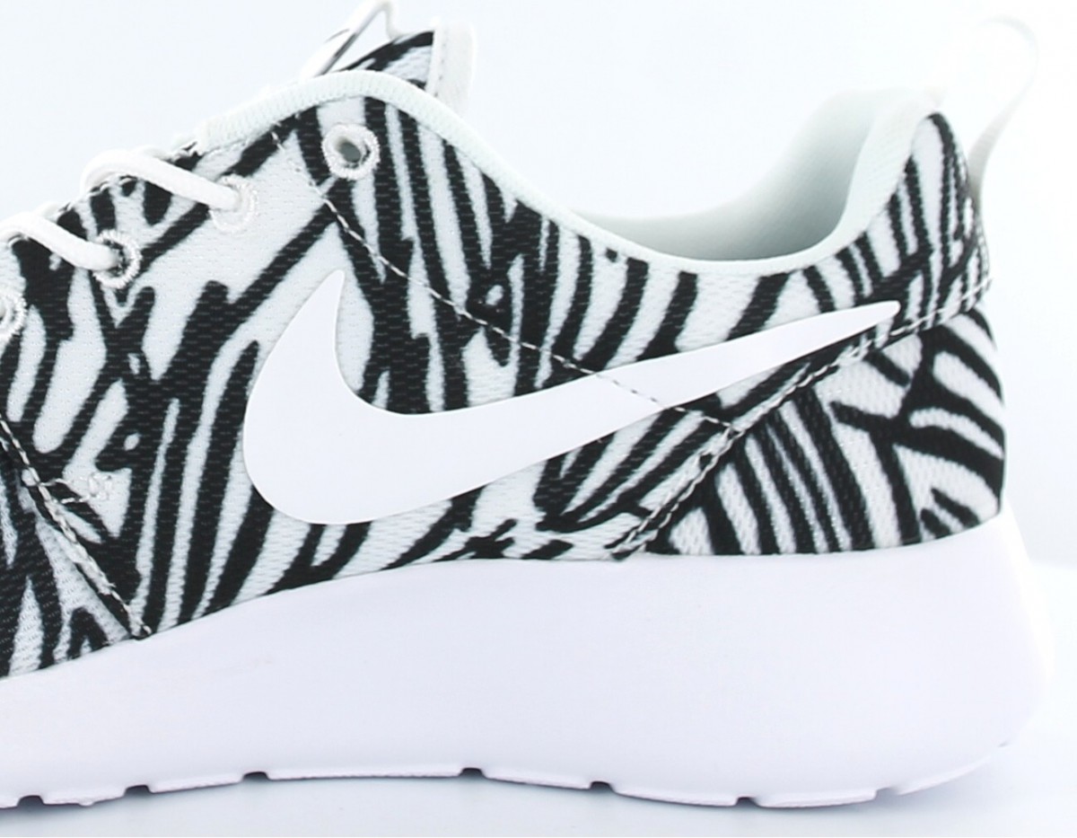 Nike roshe one print BLANC/NOIR