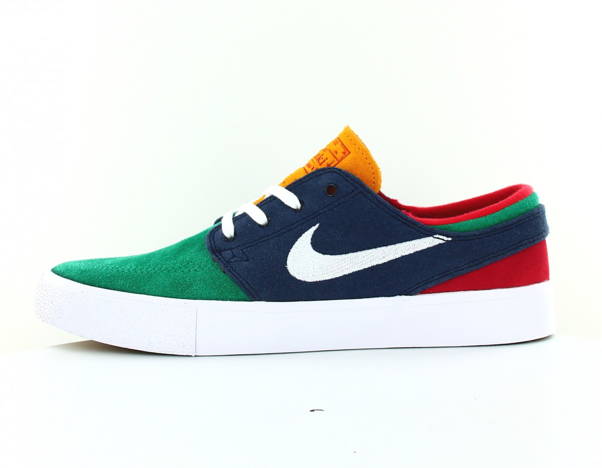 Nike Nike sb zoom janoski rm vert blanc bleu marine rouge jaune