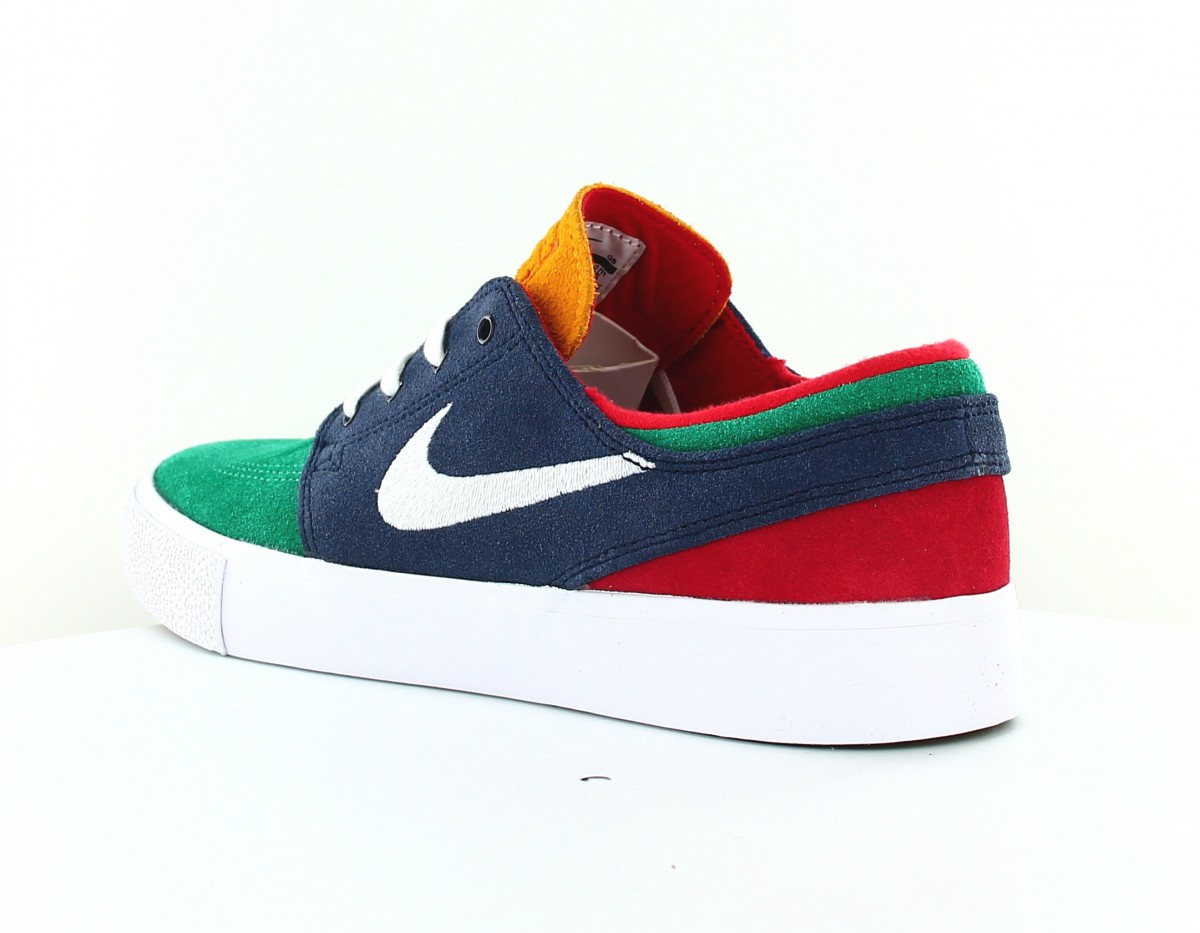 Nike Nike sb zoom janoski rm vert blanc bleu marine rouge jaune