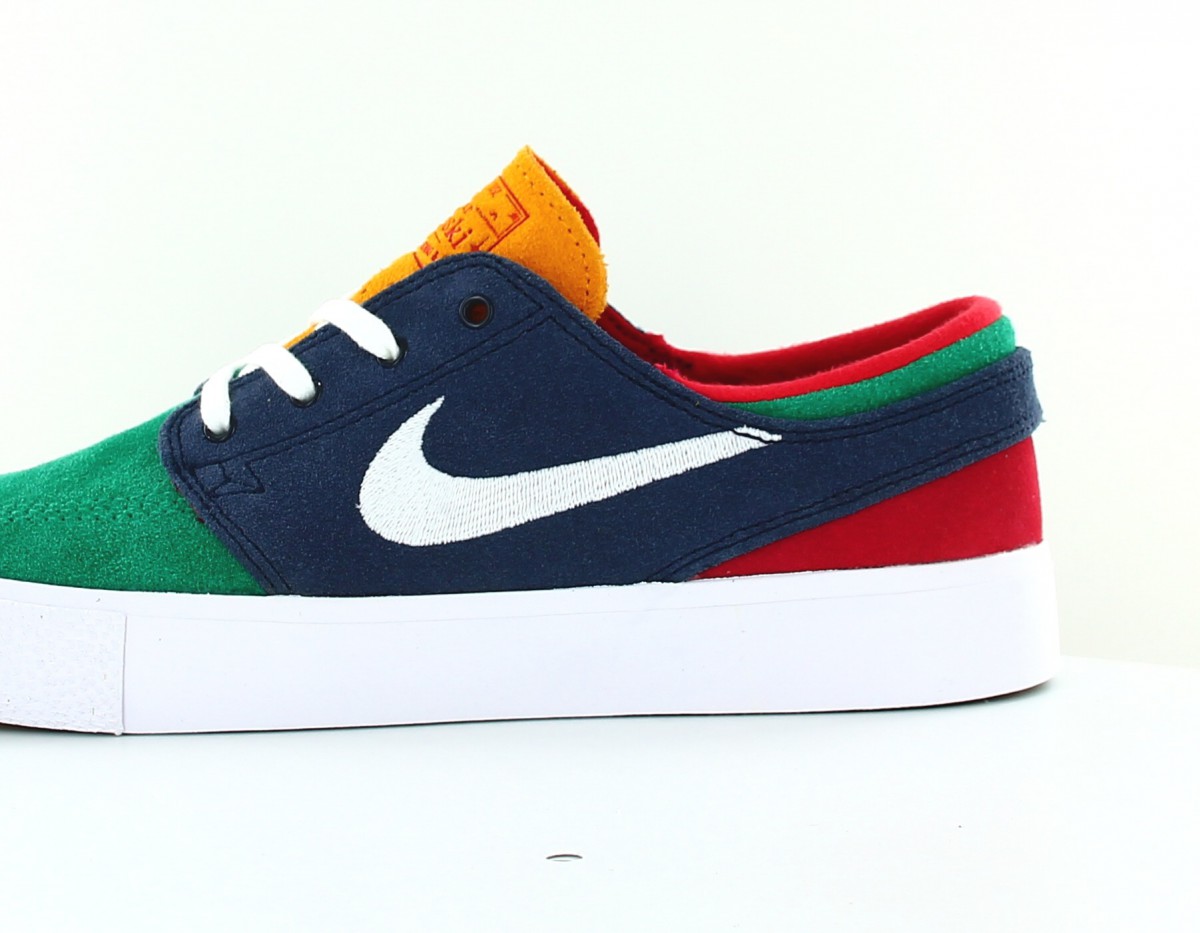 Nike Nike sb zoom janoski rm vert blanc bleu marine rouge jaune