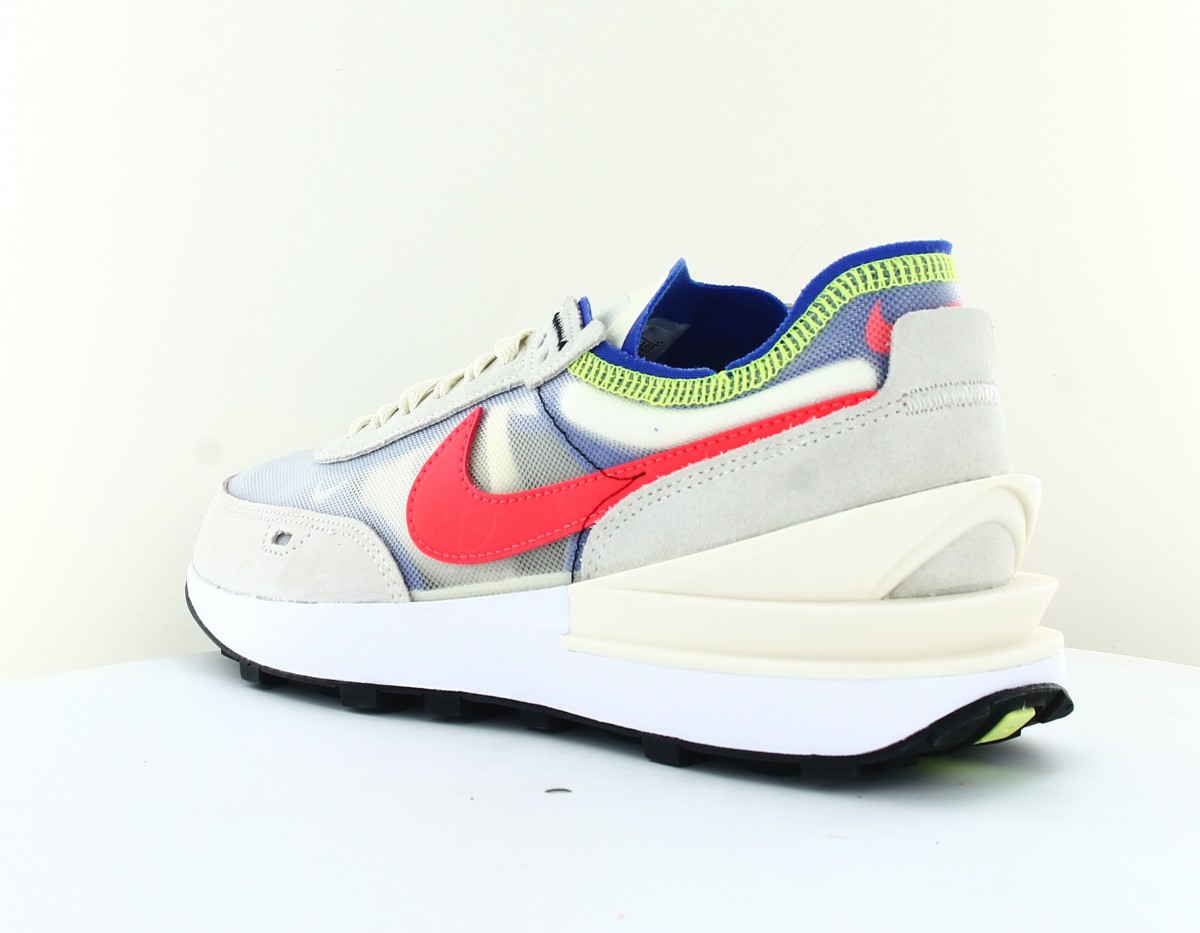 Nike Waffle one beige rouge crimson bleu