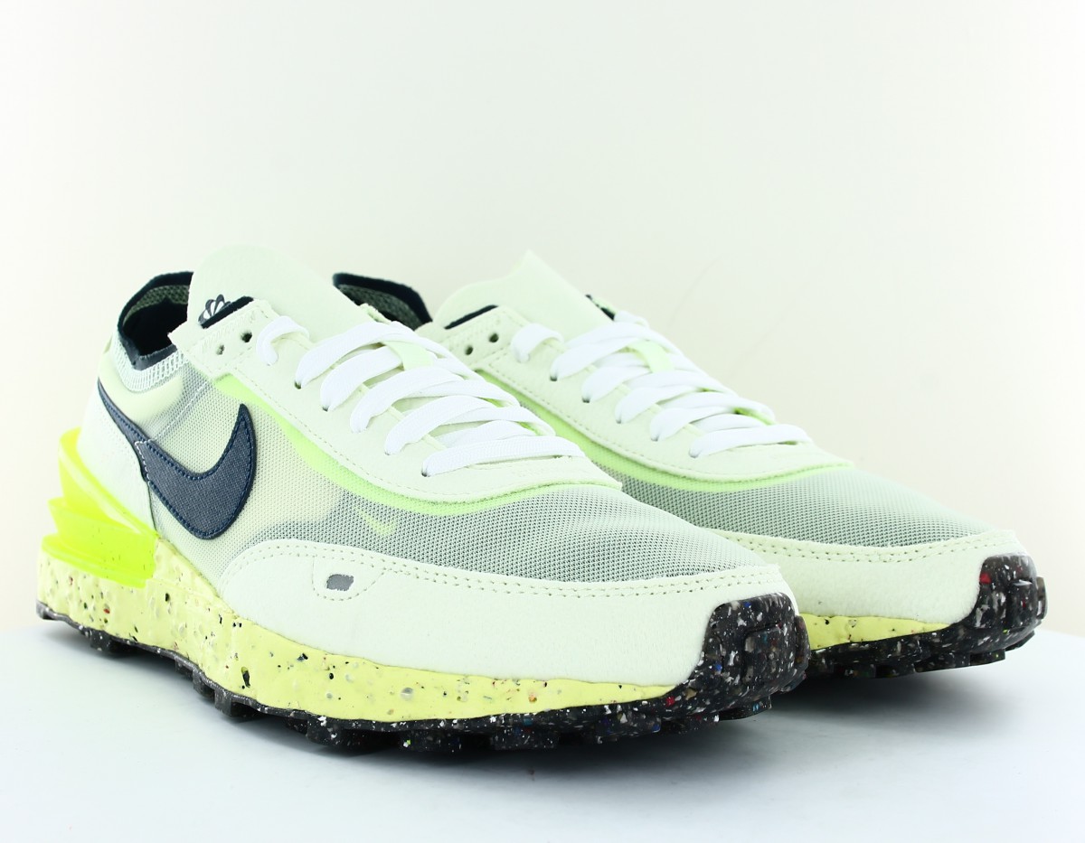 Nike Waffle one crater vert fluo noir