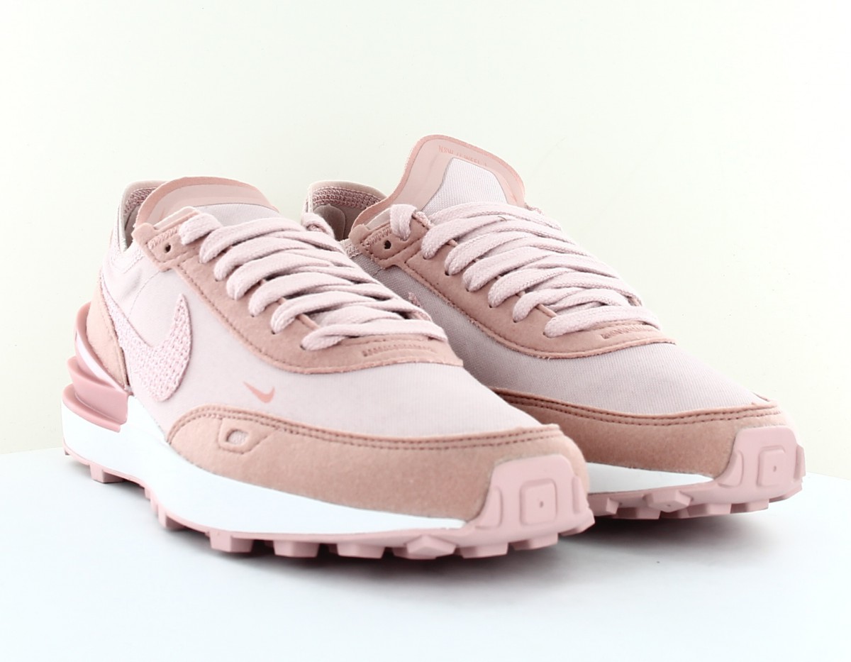 Nike Waffle one rose blanc