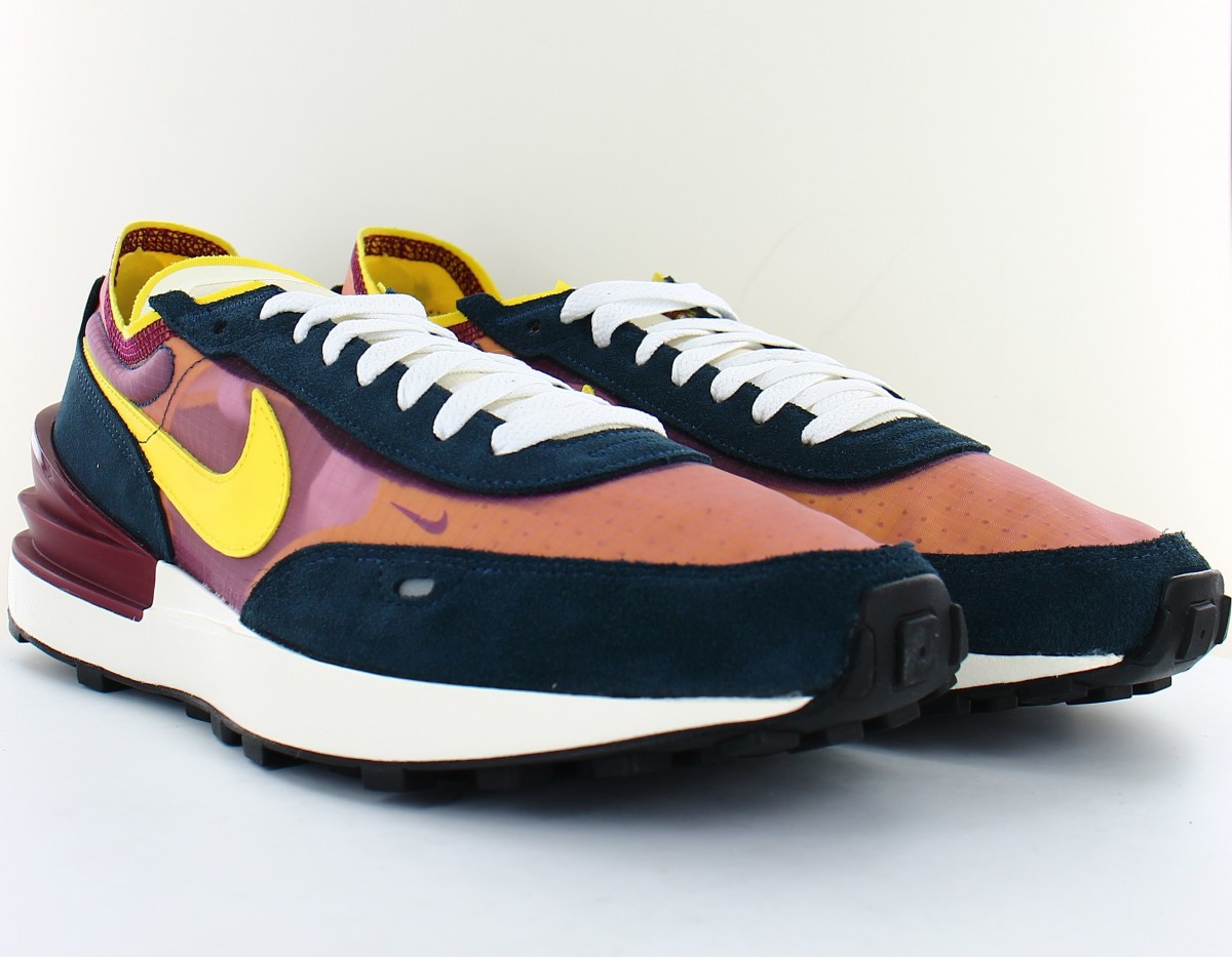 Nike Waffle one se bleu marine jaune bordeaux