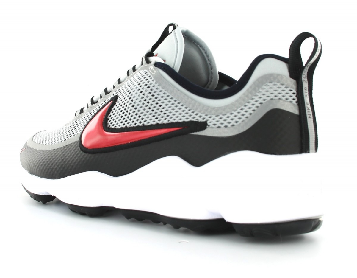 Nike Air Zoom Spiridon Ultra Metallic Silver/Desert Red Black-White