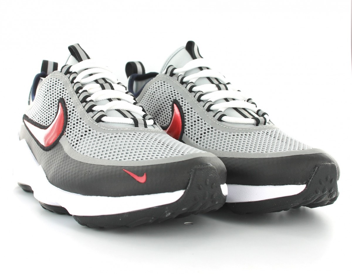 Nike Air Zoom Spiridon Ultra Metallic Silver/Desert Red Black-White