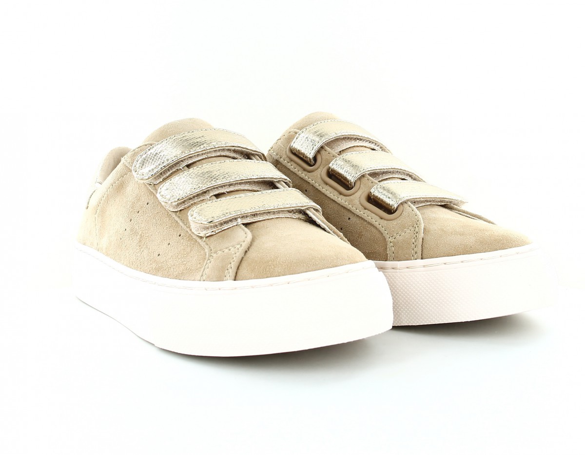 Noname Arcade straps suede beige or