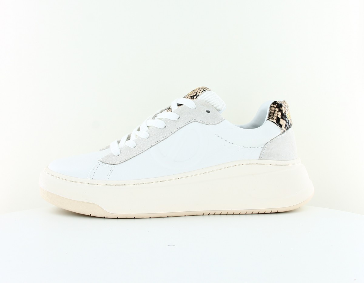 Noname Bridget trainer blanc beige kobra