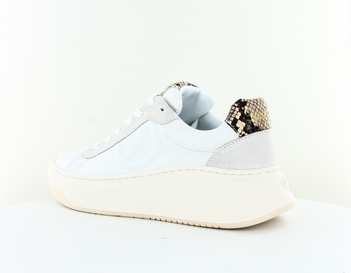 Noname Bridget trainer blanc beige kobra