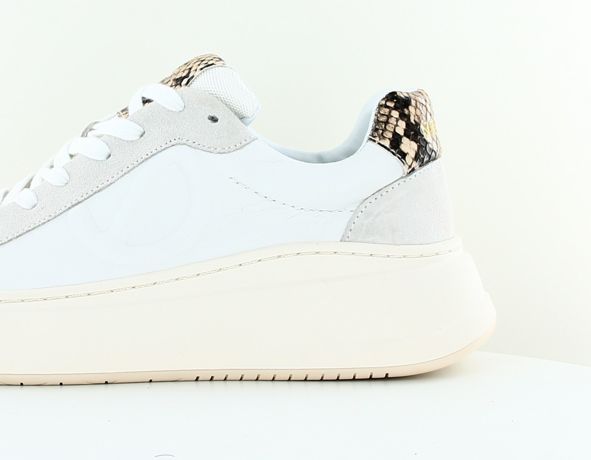 Noname Bridget trainer blanc beige kobra