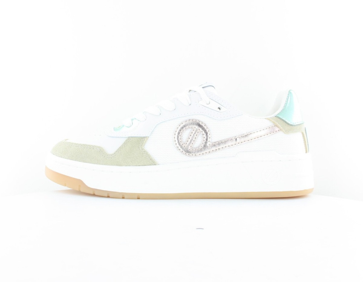 Noname Kelly sneaker blanc beige or vert